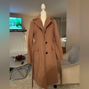 MICHAEL KORS WOOL COAT WITH HOOD NEW